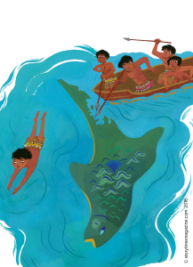 myths for kids, Maui myth, mythology, creation myths, storytime magazine, stories for kids