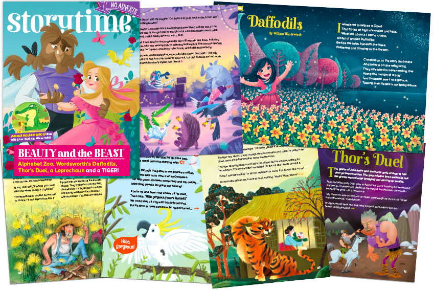 Storytime Issue 31 is out now, magazine subscriptions for kids, kids magazine subscriptions, storytime magazine, best bedtime stories, beauty and the beast
