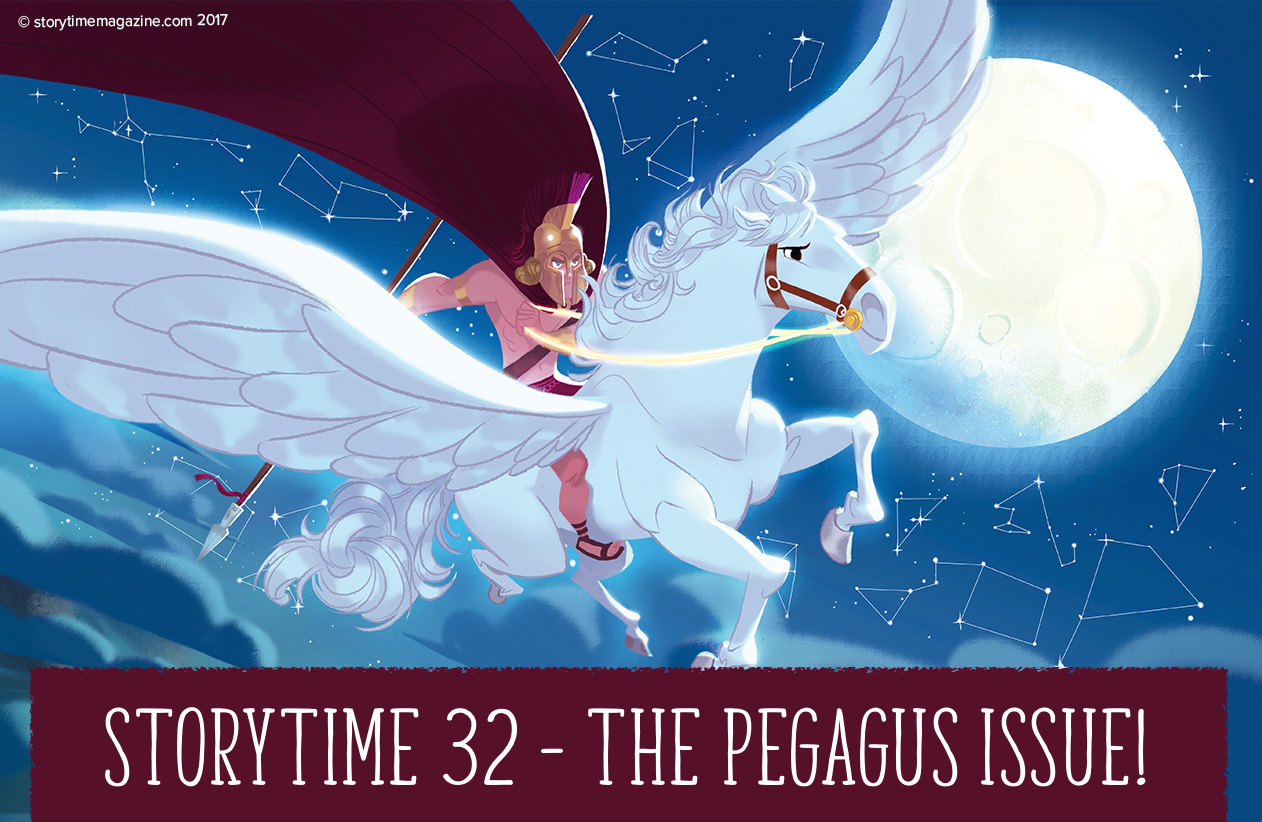 kids magazine subscriptions, Storytime Issue 32, Storytime 32, Pegasus, greek myths for kids, bedtime stories, storytime magazine
