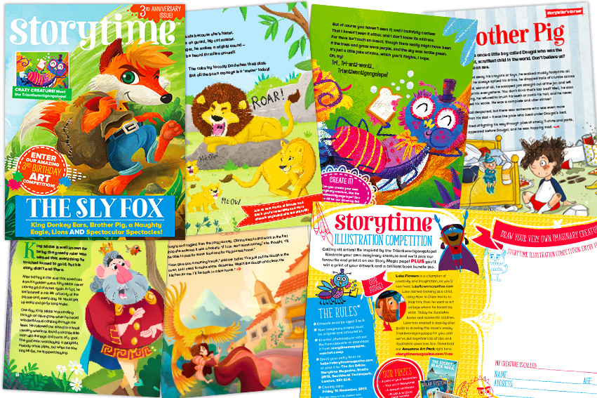 kids magazine subscriptions, storytime, magazines for kids, magazine subscriptions for kids, UK's only story magazine