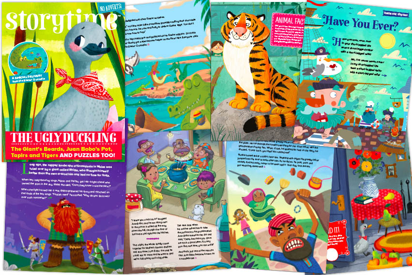 kids magazine subscriptions, magazine subscriptions for kids, storytime issue 43 - out now, ugly duckling, easter stories, bedtime stories