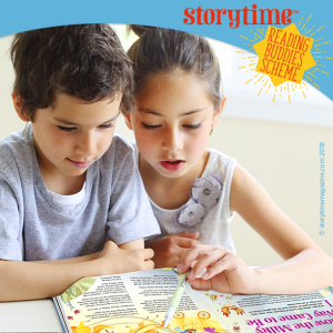 reading buddies, storytime reading buddies scheme, reading scheme, paired reading, peer-to-peer reading, storytime magazine, magazine subscriptions for kids, uk's only story magazine