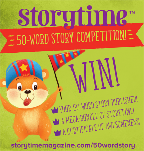 50-word story competition, storytime issue 50, storytime, kids writing competition, kids magazine subscriptions