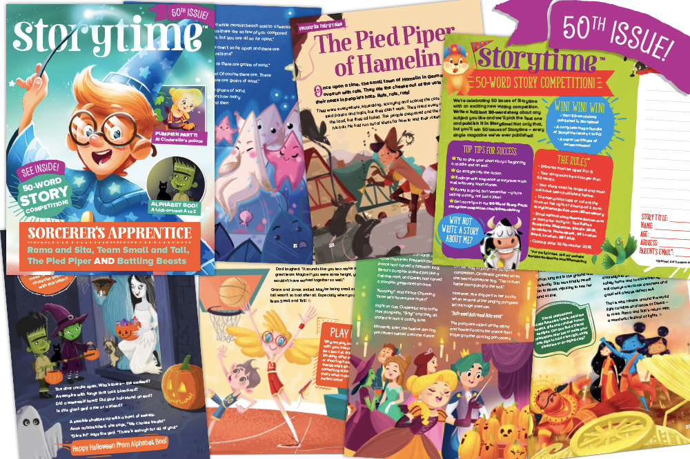 kids magazine subscriptions, Storytime Issue 50 is out now, storytime, 50 word story competition, kids writing competition, gift subscriptions for kids, kids magazine subscriptions