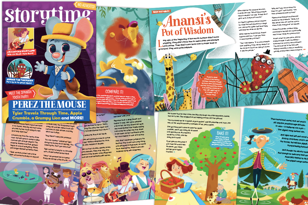 Storytime Issue 51, magazine subscriptions for kids, kids magazine subscriptions, Christmas gift subscriptions for kids, Christmas gifts for kids, Perez the Mouse