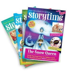 Storytime-kids-magazine-subscriptions.-Issue-stack-with-Snow-Queen-www.storytimemagazine.com/subscribe