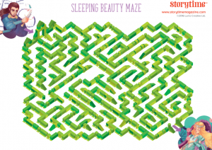 storytime_kids_magazines_free_printables_sleeping_beauty_maze_www.storytimemagazine.com