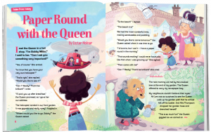 Storytime_kids_magazines_Issue61_paper_round_wiith_the_queen_stories_for_kids_www.storytimemagazine.com
